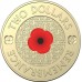 AUSTRALIA 2022 . TWO 2 DOLLARS COIN . POPPY . REMEMBERANCE DAY